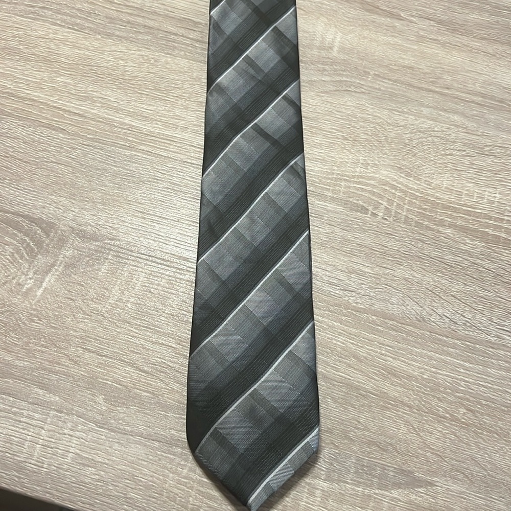 Black and Silver Stafford Tie